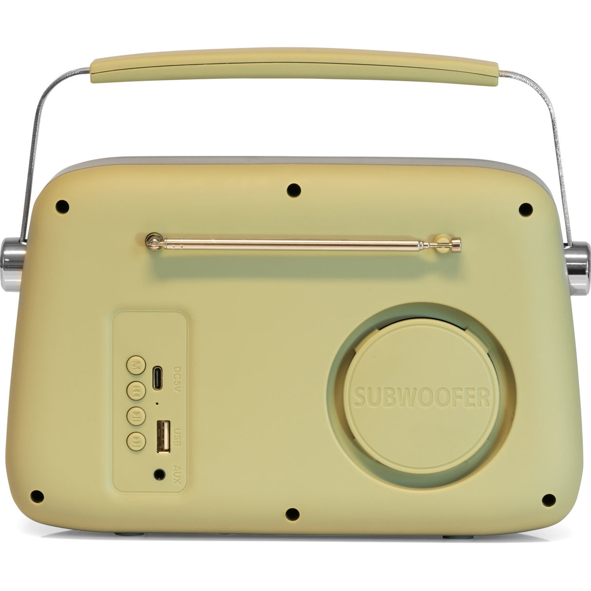 Madison Retro Radio mit Bluetooth und FM (Matte Olivgrün)