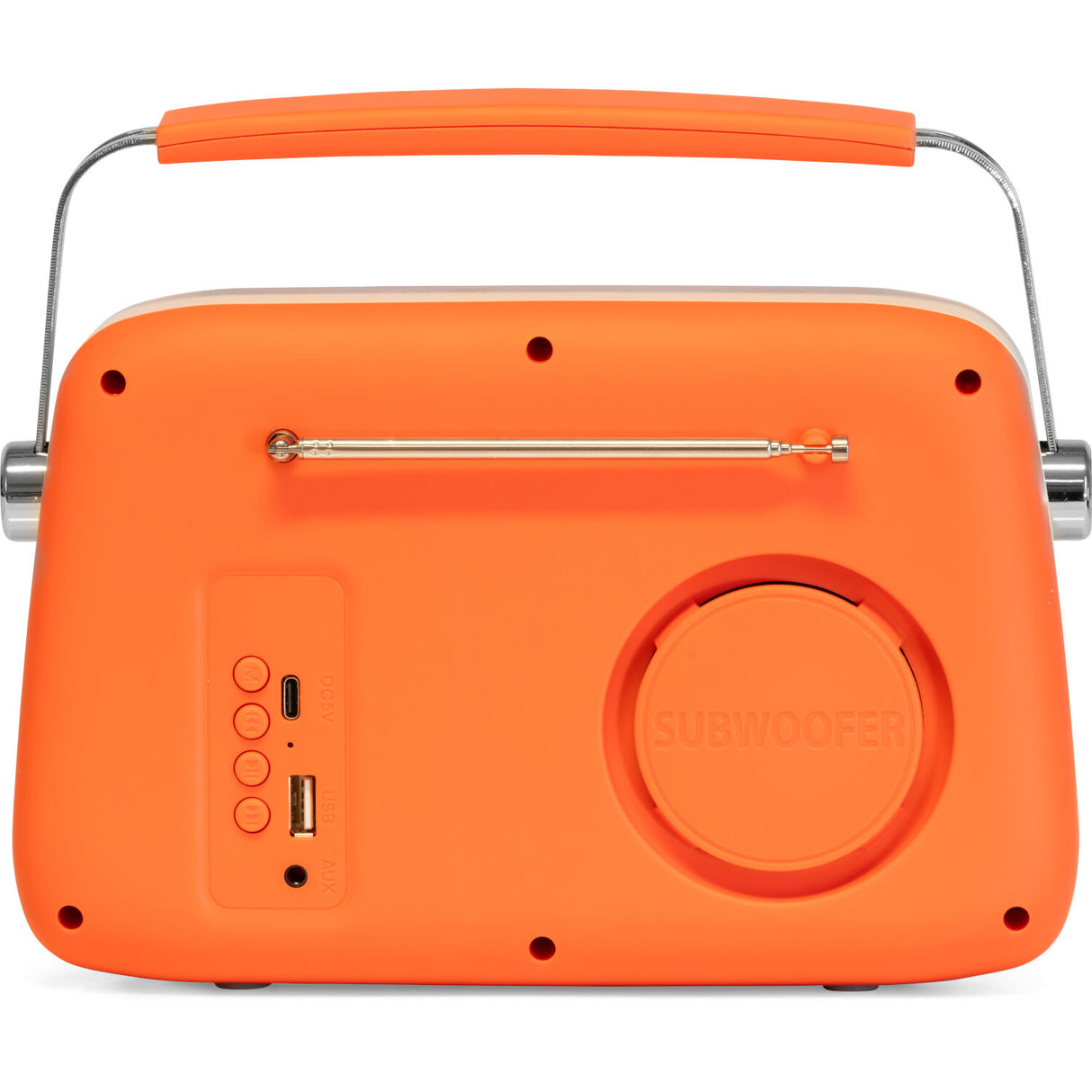 Madison Retro Radio mit Bluetooth und FM (Matte Orange)