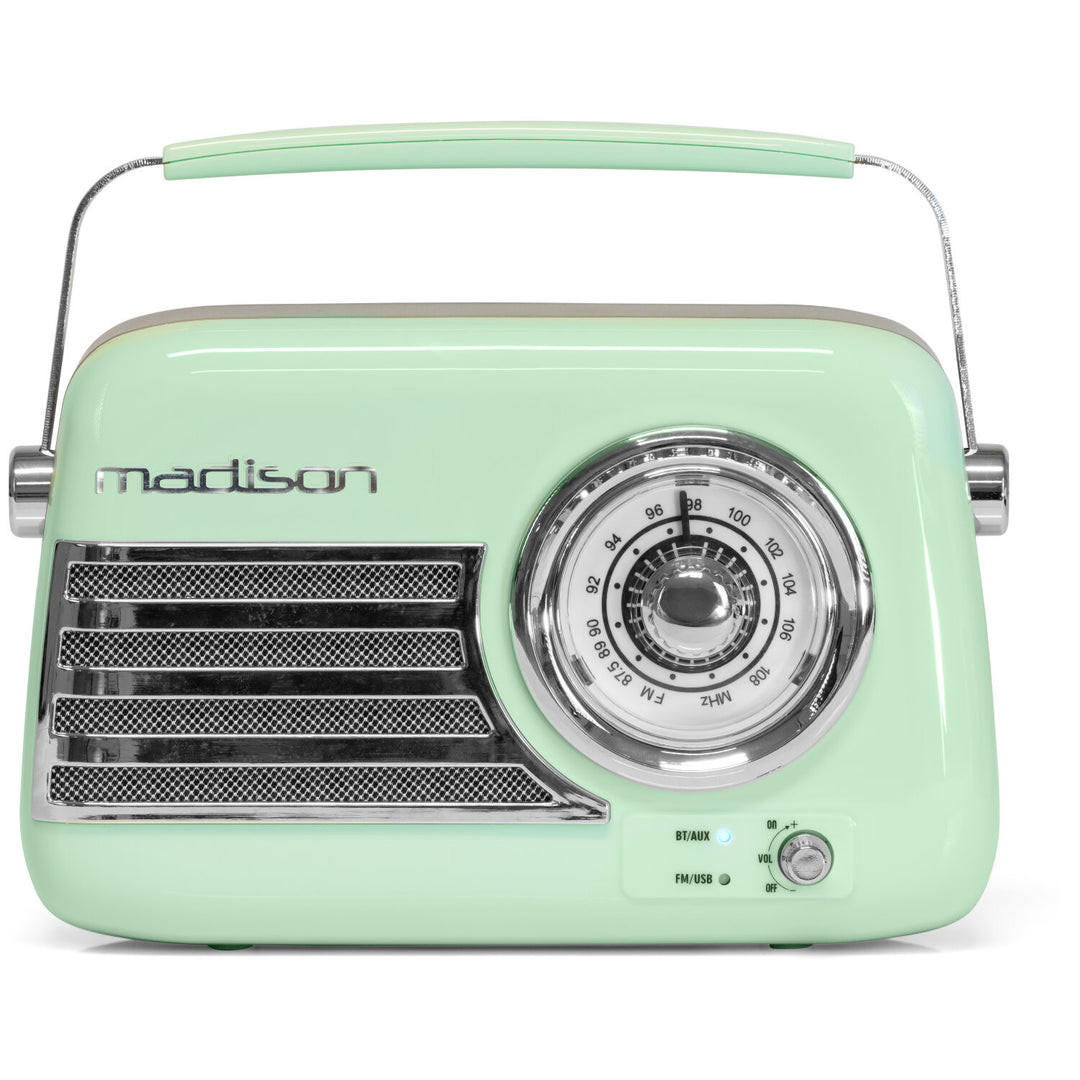 Madison Retro Radio m. Bluetooth und FM (Mint)