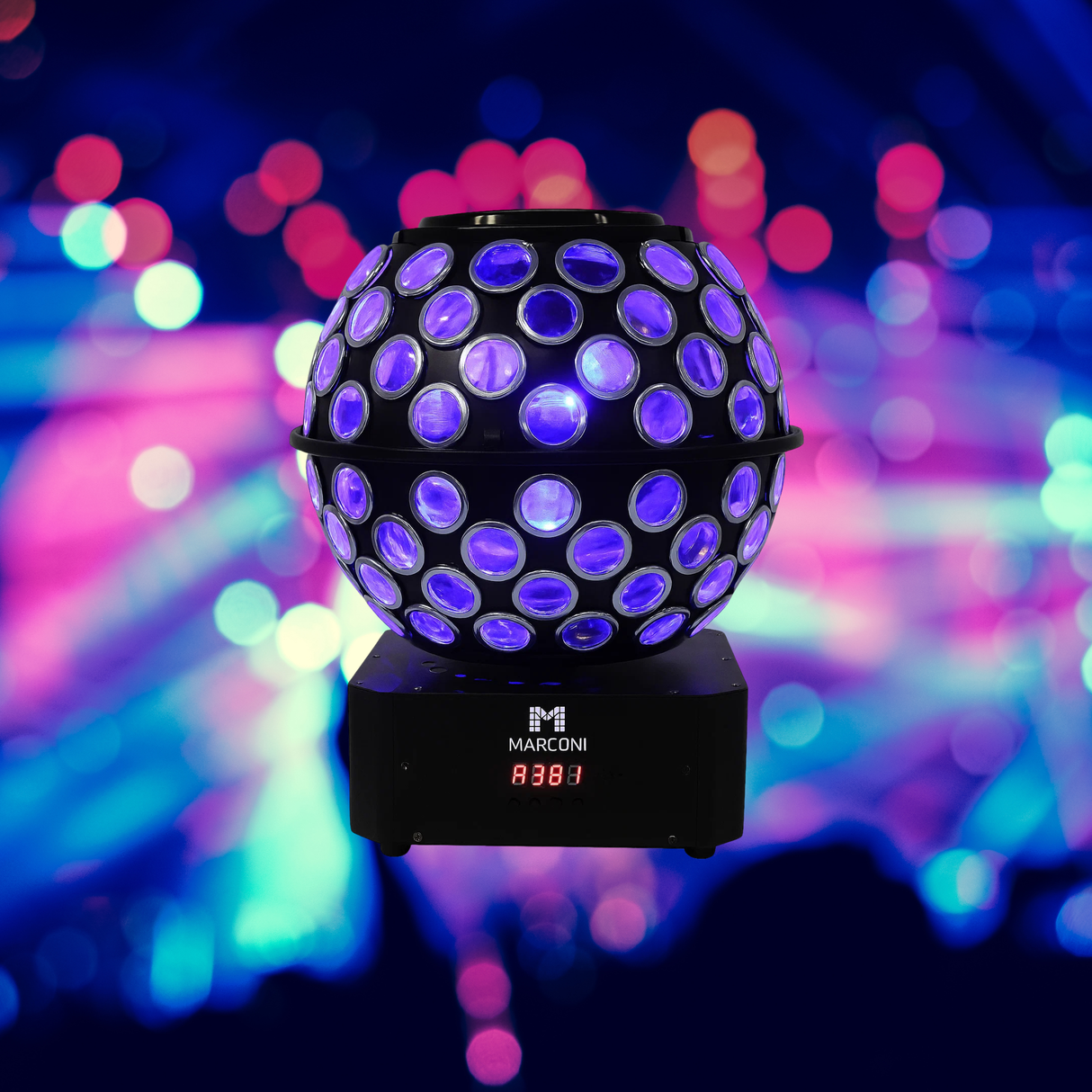 Ibiza LED-Disco-Kugel RGBW