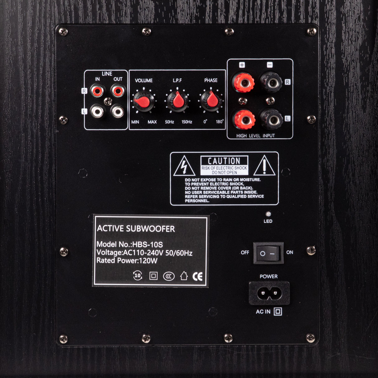 SoundMate HBS-10S 10" Aktiver Subwoofer