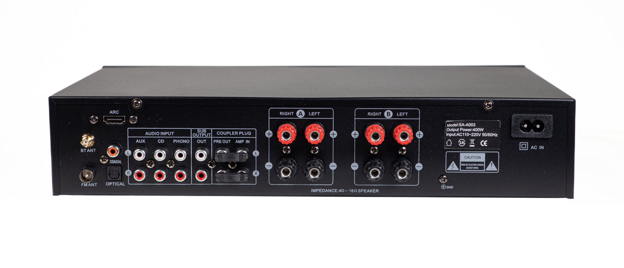 SoundMate Hi-Fi-Verstärker mit Bluetooth (4x100W)