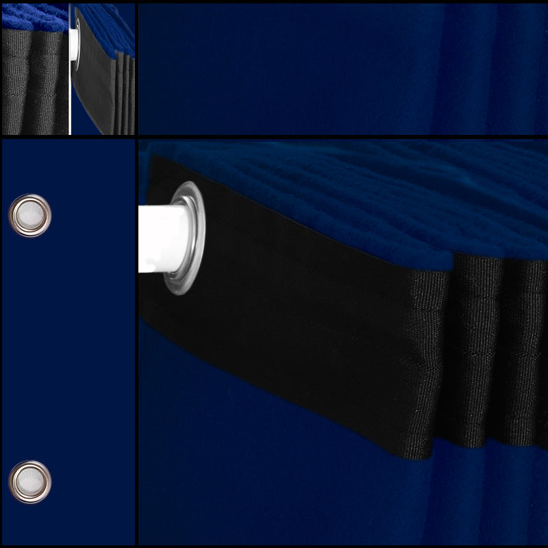 Molton backdrop with grommets - blue