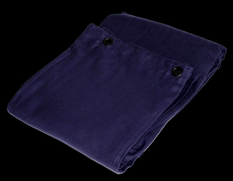 Molton backdrop with grommets - Marineblue