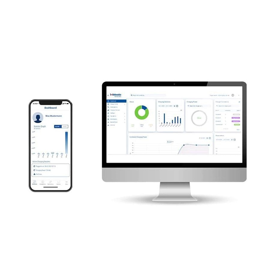 Webasto NEXT Charging box 22 kW Type 2 with 4,5 m cable. Incl. WiFi, meter + App