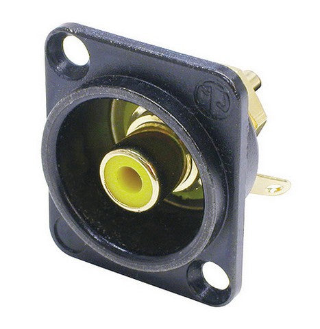 Neutrik Chassis Stecker Phono/RCA weiblich (Gelb)