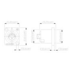 Neutrik Lautsprecher Chassis Stecker speakON 4 Pol männlich