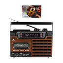 Studio 57 Kassettenabspieler mit FM & Bluetooth, Braun + Kassettenband