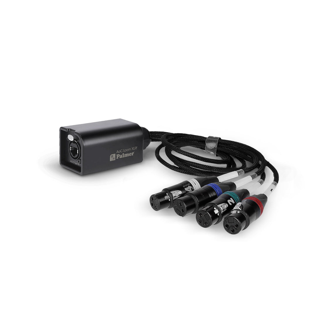 Palmer AoC Loom XLRf - Audio über Cat-Kabel von etherCON zu 4 x XLR weiblich