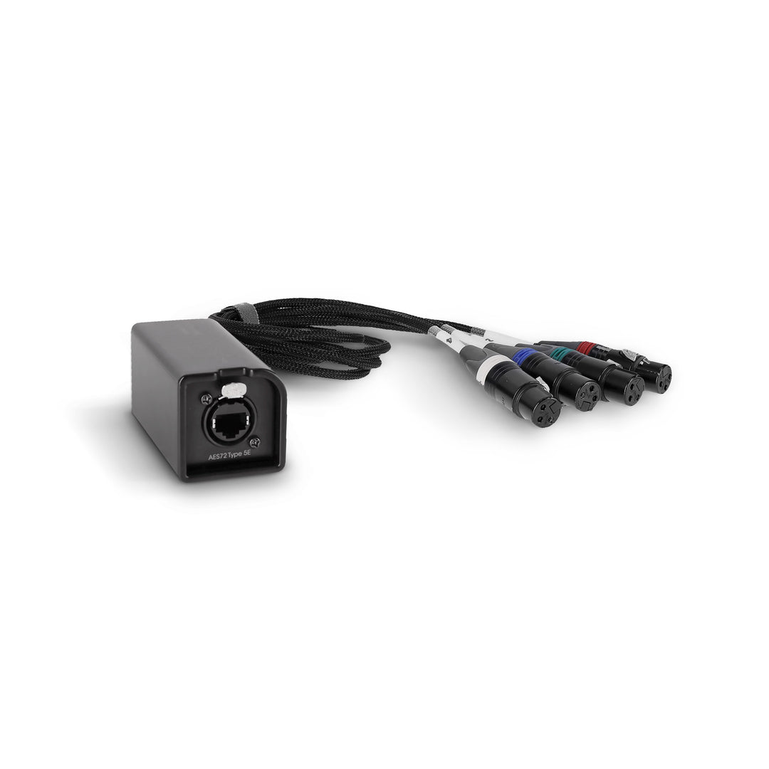 Palmer AoC Loom XLRf - Audio über Cat-Kabel von etherCON zu 4 x XLR weiblich