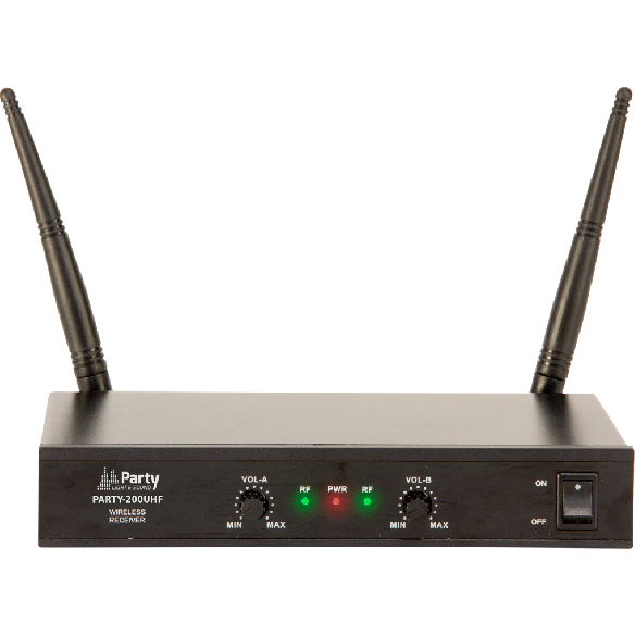 Ibiza Drahtloses Mikrofon-System (2 Kanäle)