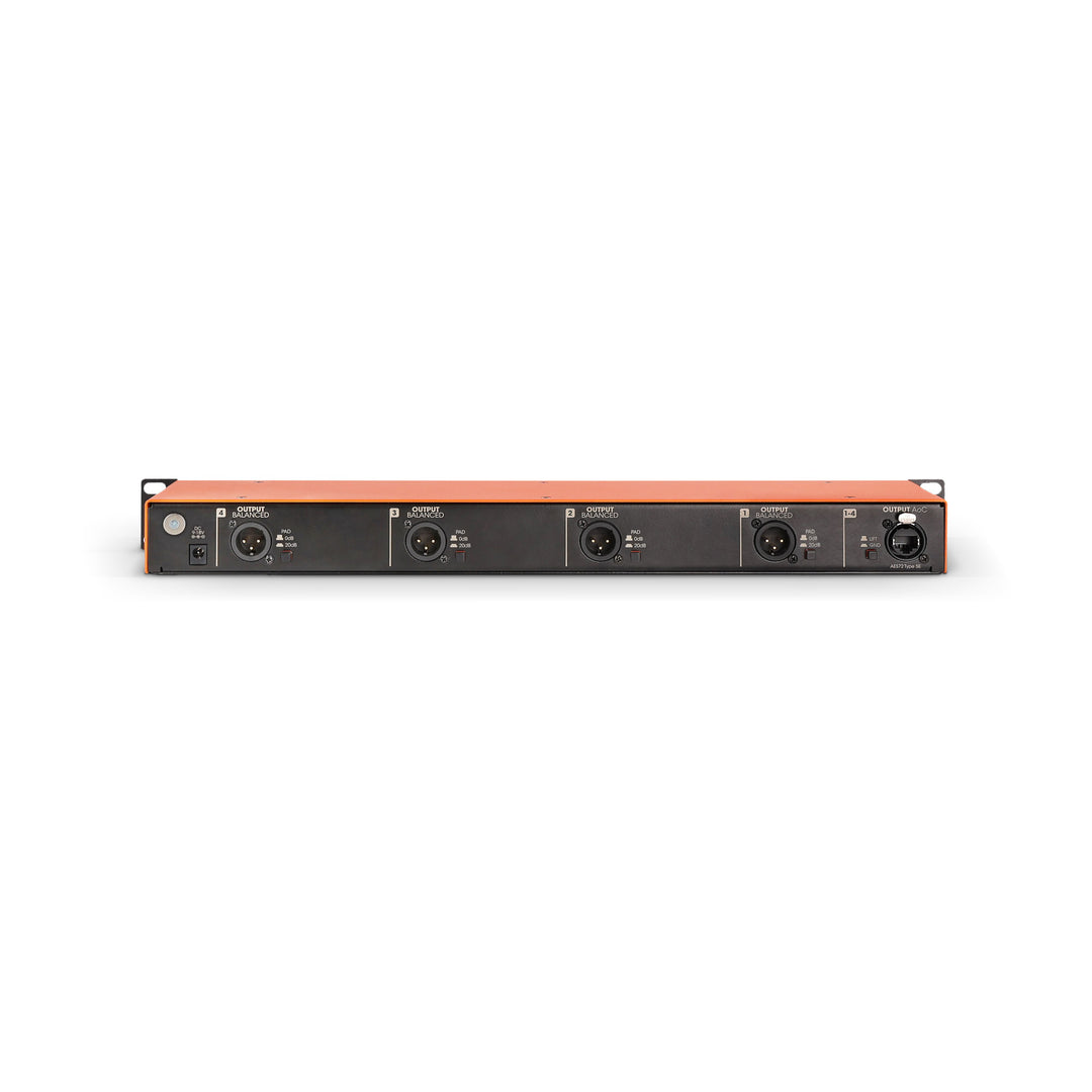 Palmer BRIDGE 4A+ - 19" DI-Box / Linienisolationsbox, 4 Kanäle, aktiv