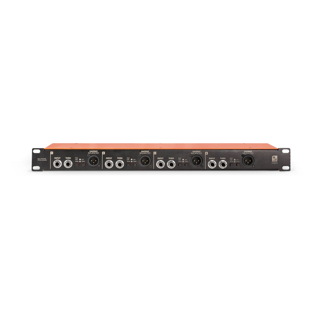Palmer BRIDGE 4P - 19" DI-Box, 4 Kanäle, passiv