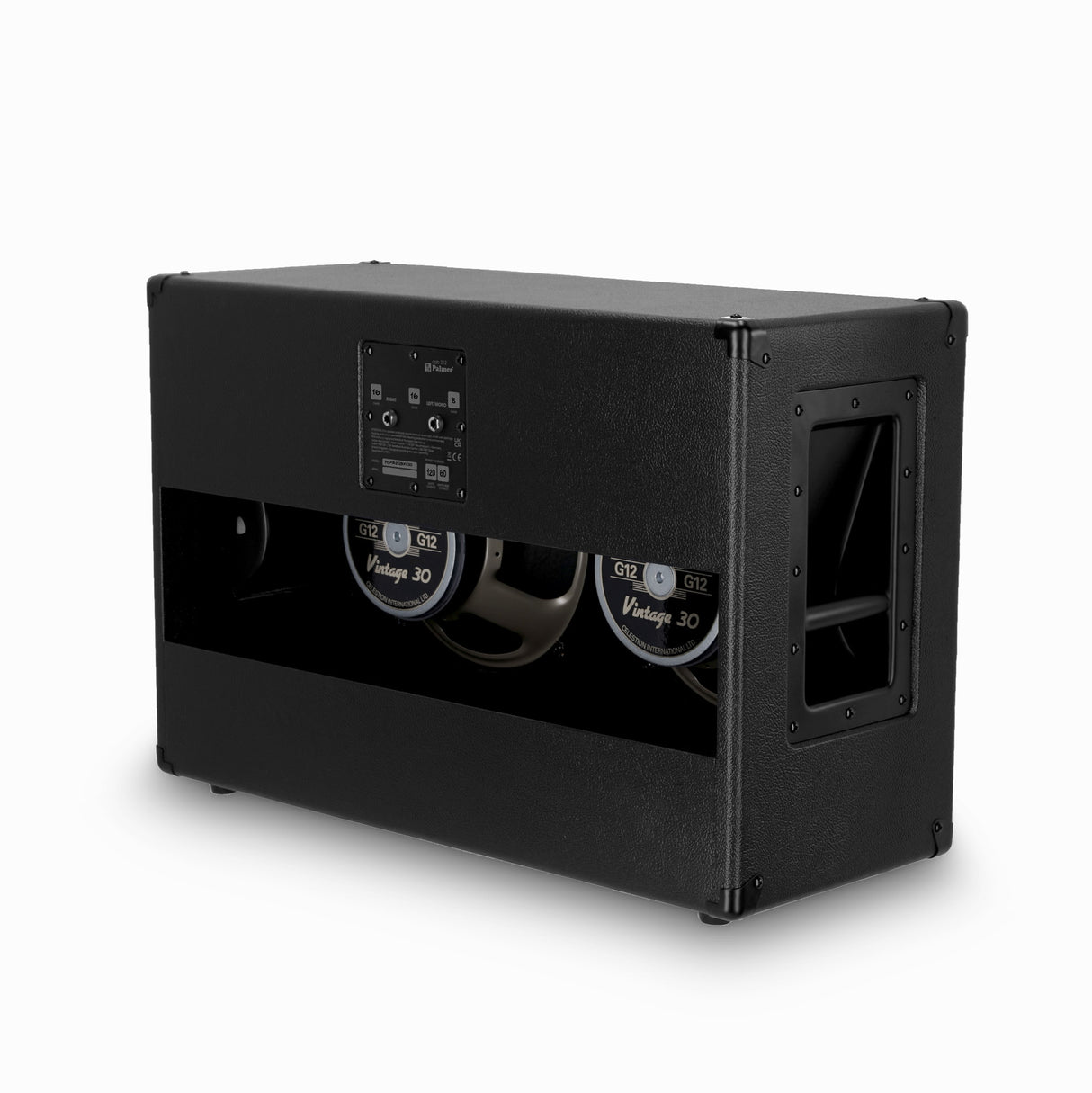 Palmer CAB 212 BX V30 - Gitarrenbox mit Celestion Vintage 30 2 x 12, offene Rückseite