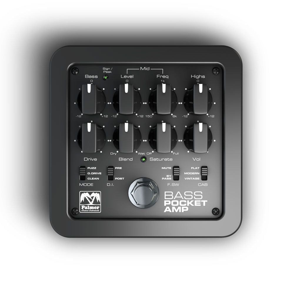 Palmer POCKET AMP BASS - Tragbarer Bass-Vorverstärker