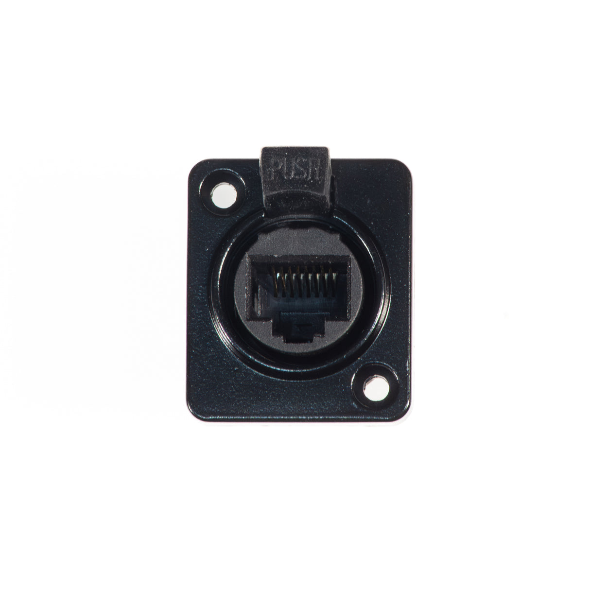 Perfex RJ45 Chassis Stik (Sort)