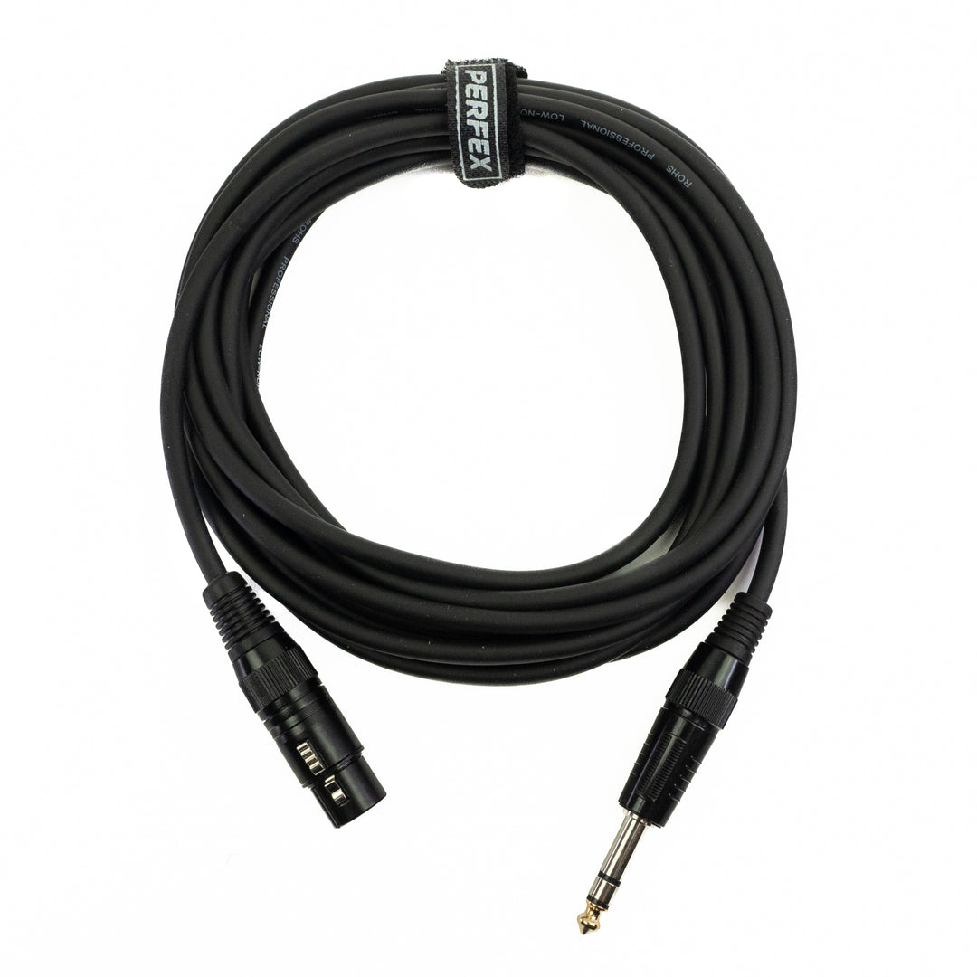 Perfex XLR Buchse auf symmetrische Klinke (5m)