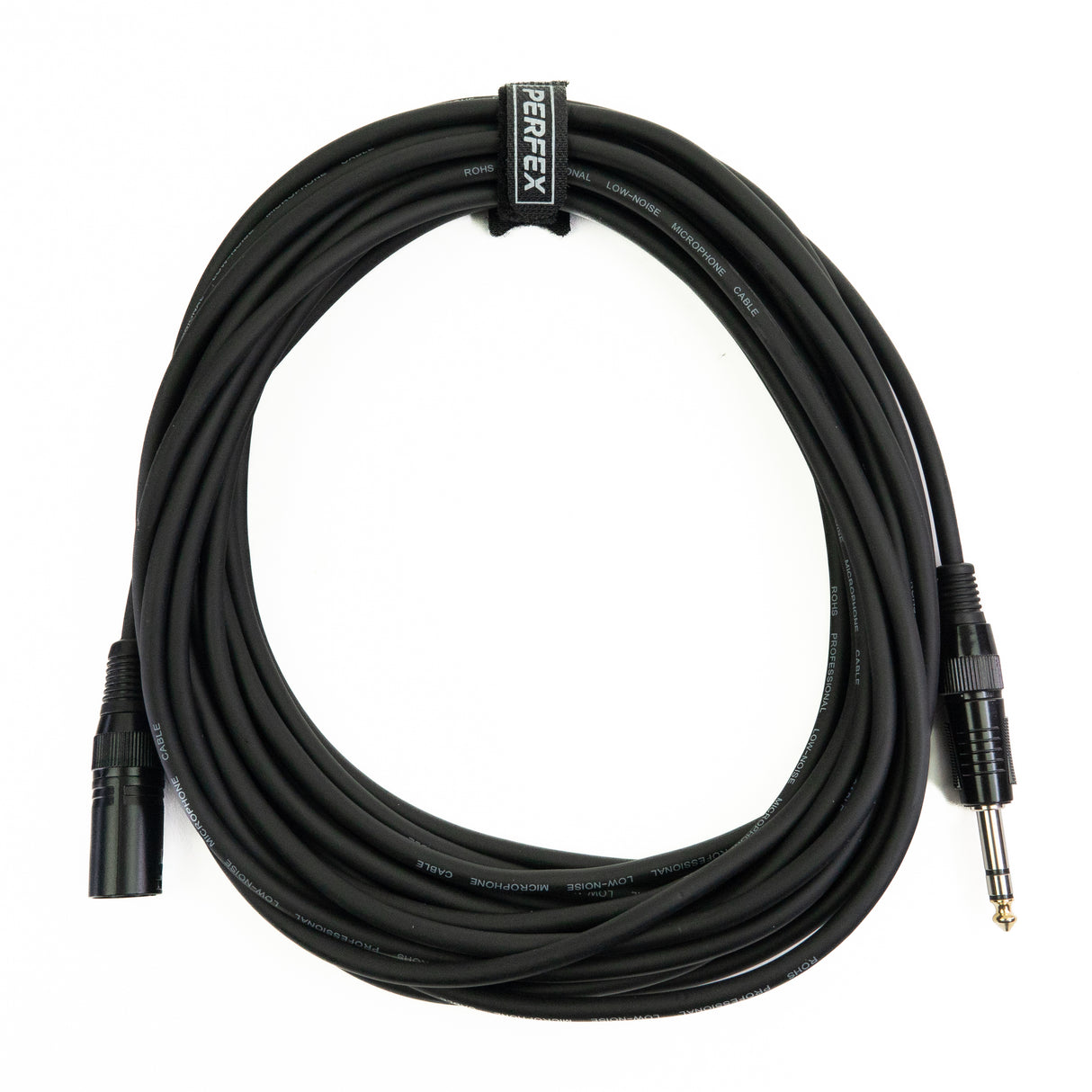 Perfex XLR Stecker auf symmetrische Klinke (10m)