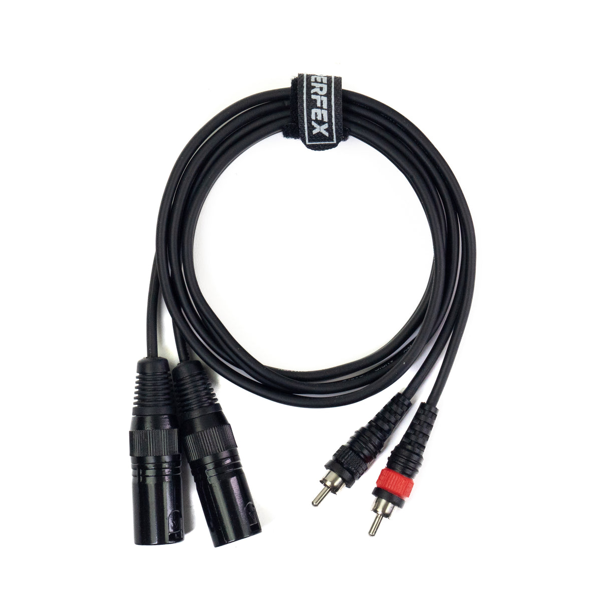 Perfex XLR Stecker auf Phono RCA Kabel (1,3m)