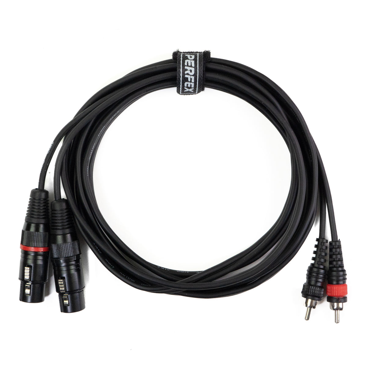 Perfex XLR Buchse auf Phono RCA Kabel (3m)