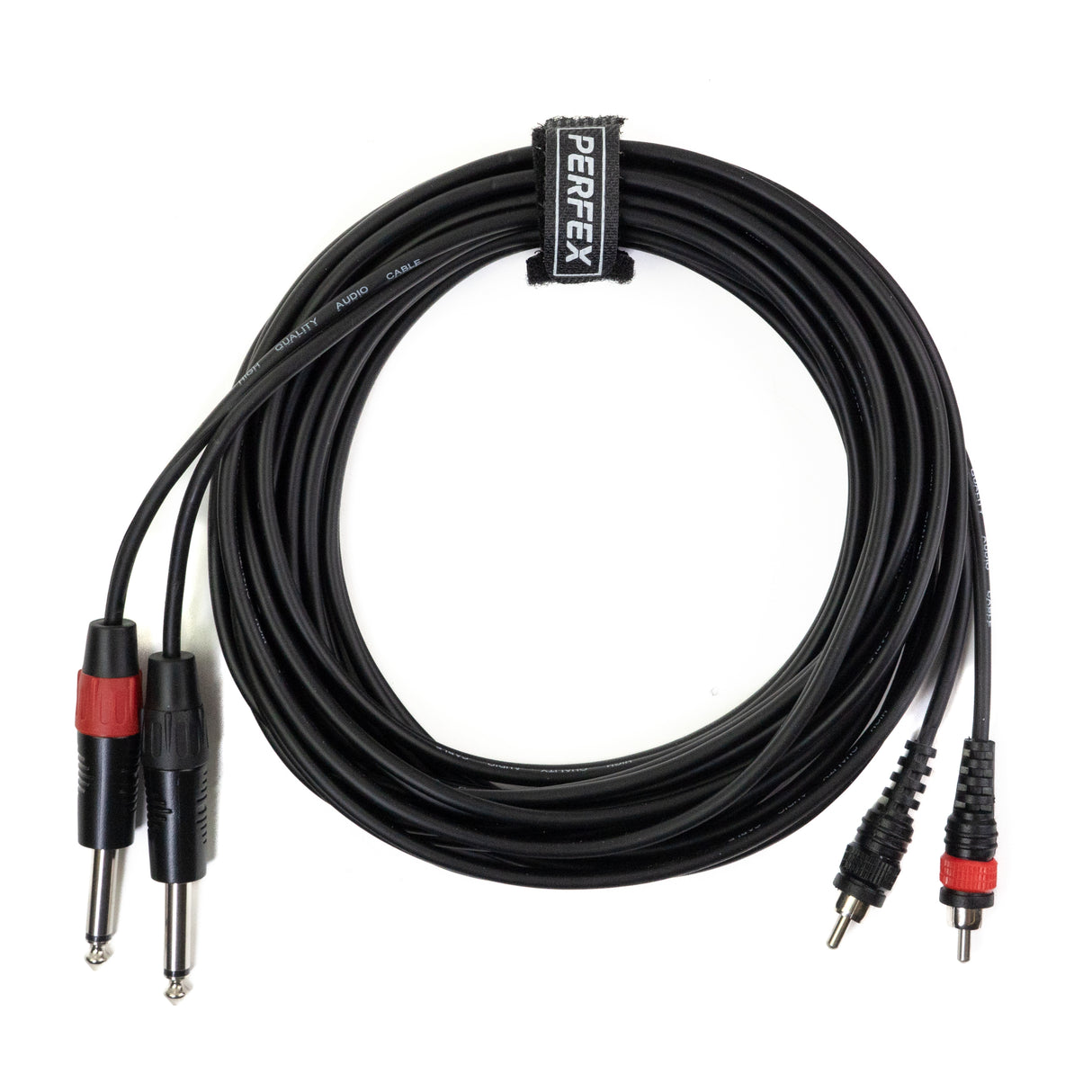 Perfex 2x Klinke auf 2x Phono RCA Kabel (6m)