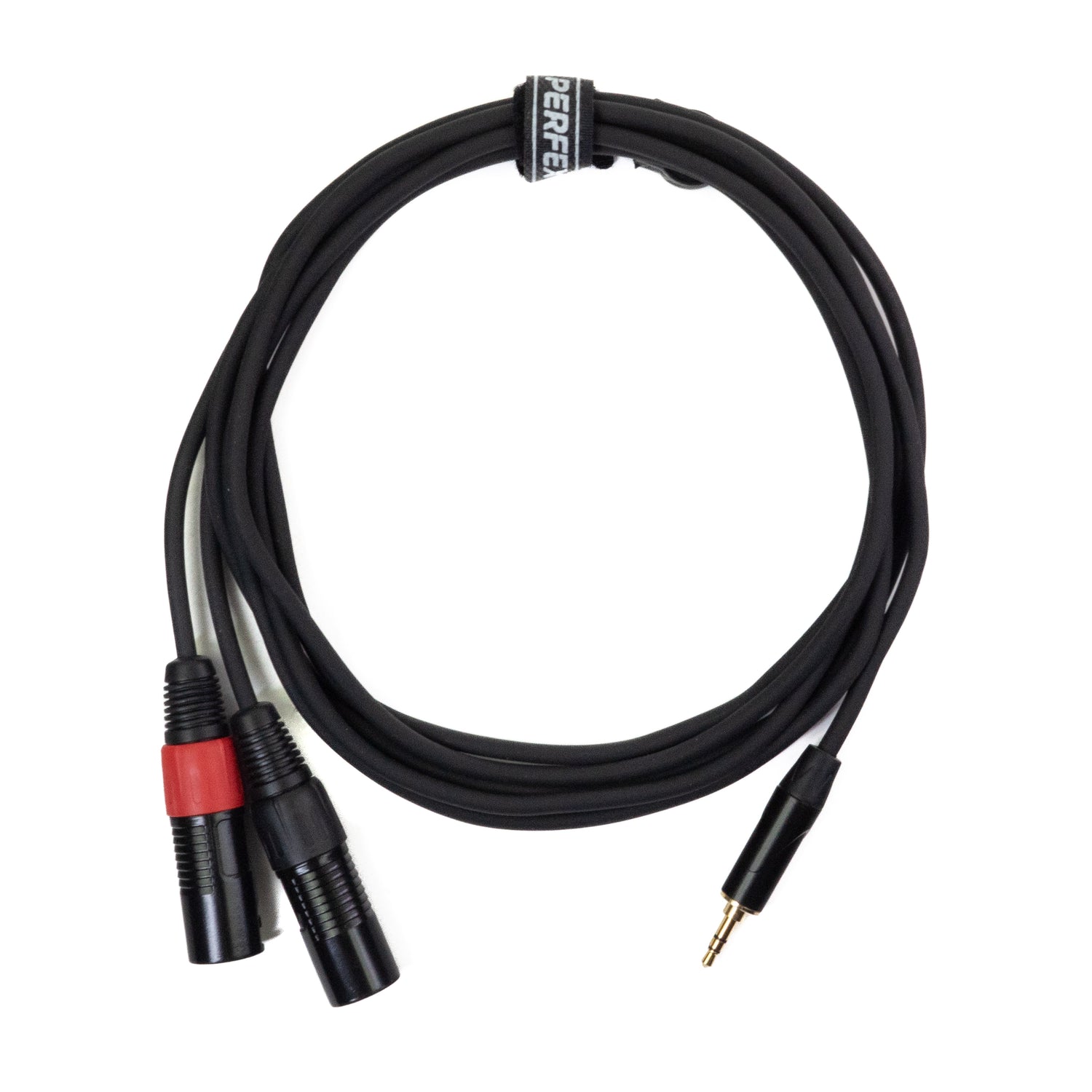 Perfex 2x XLR Stecker auf 3,5mm Miniklinke Kabel (3m)