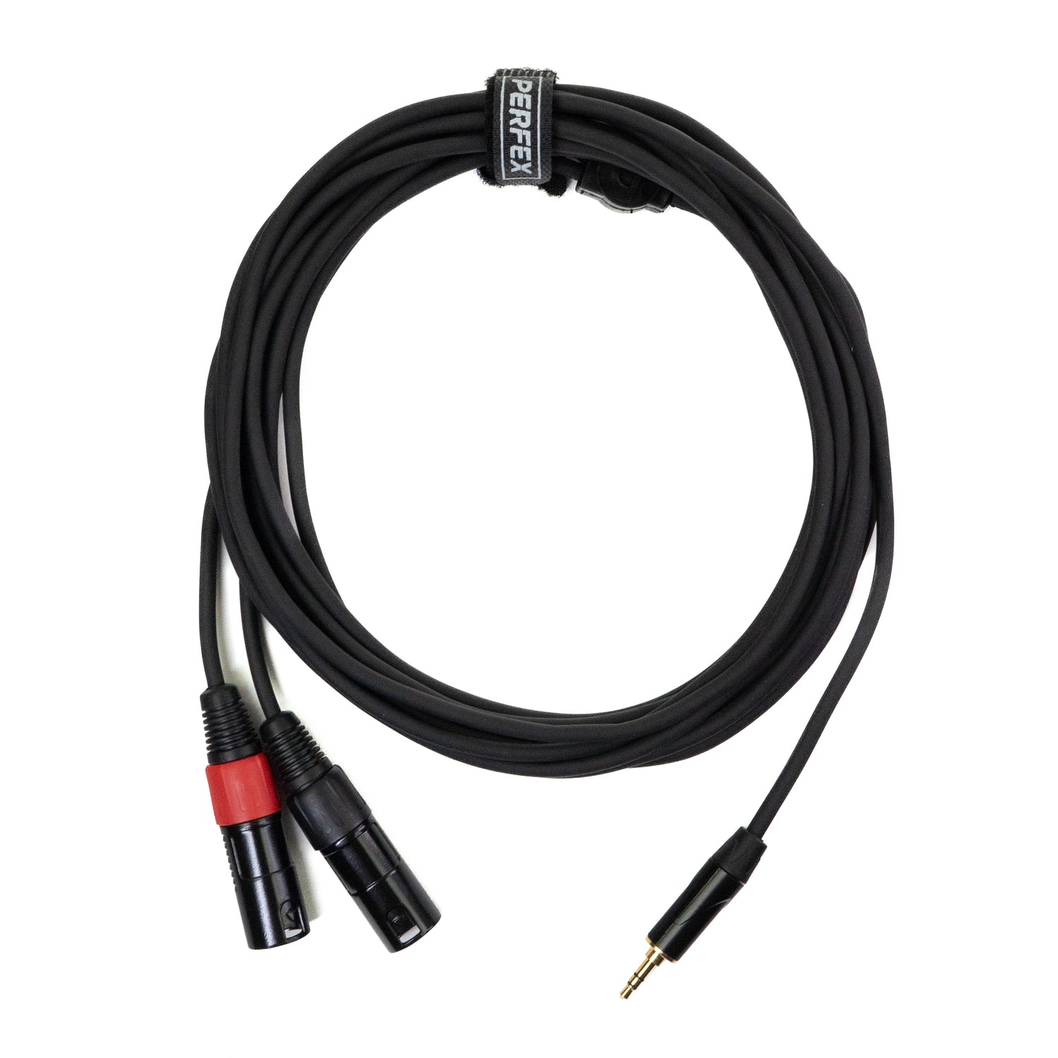 Perfex 2x XLR Stecker auf 3,5mm Miniklinke Kabel (6m)