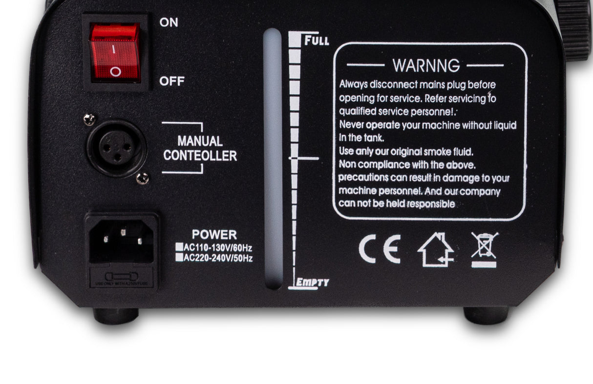 Marconi 1200W 6 LED Nebelmaschine Bundle