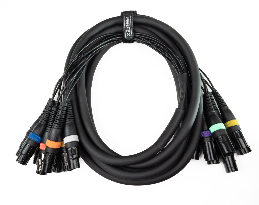 Paar-8 Multicore XLR Stecker auf XLR Buchse (5 m)