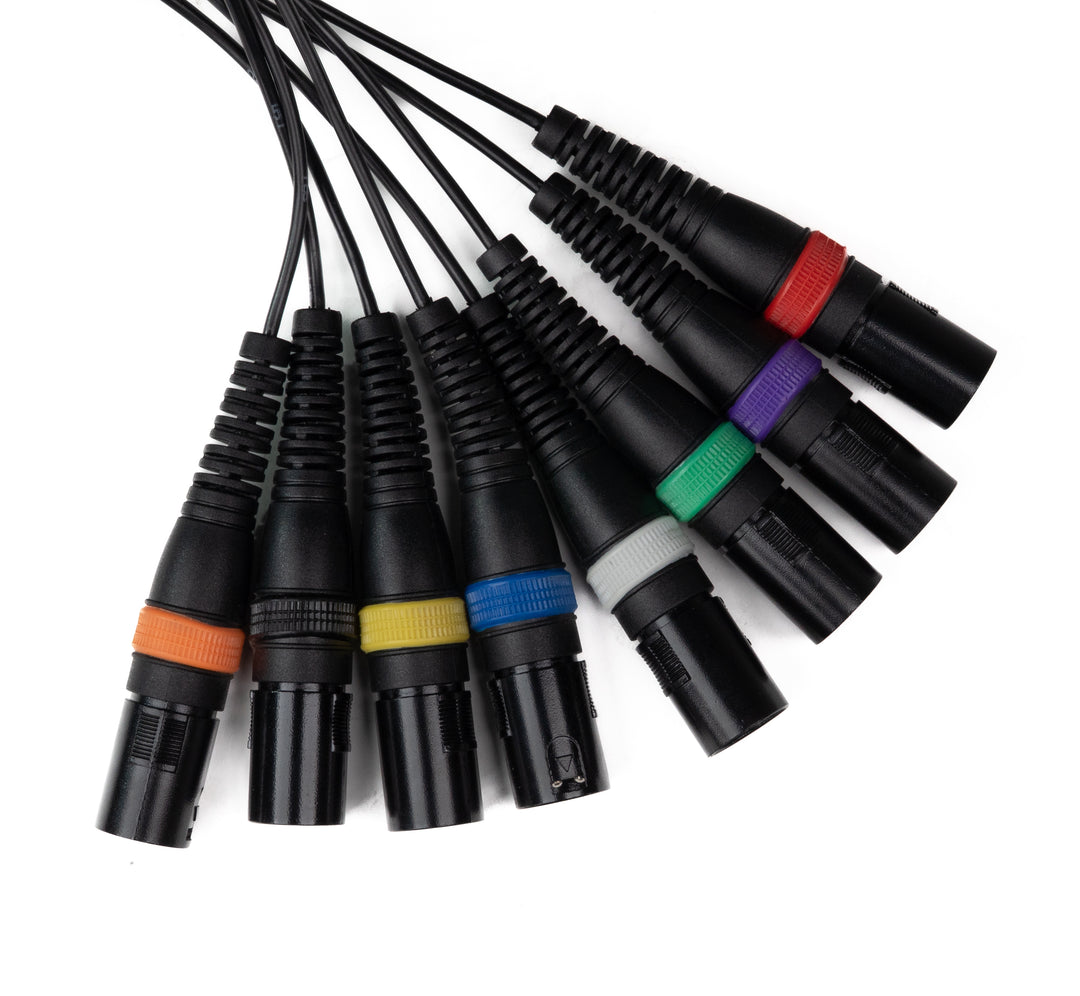 Paar-8 Multicore XLR Stecker auf XLR Buchse (5 m)