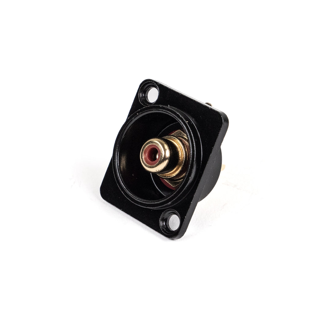 Perfex RCA Phono Female Chassis Stecker (Rot, Schwarz)