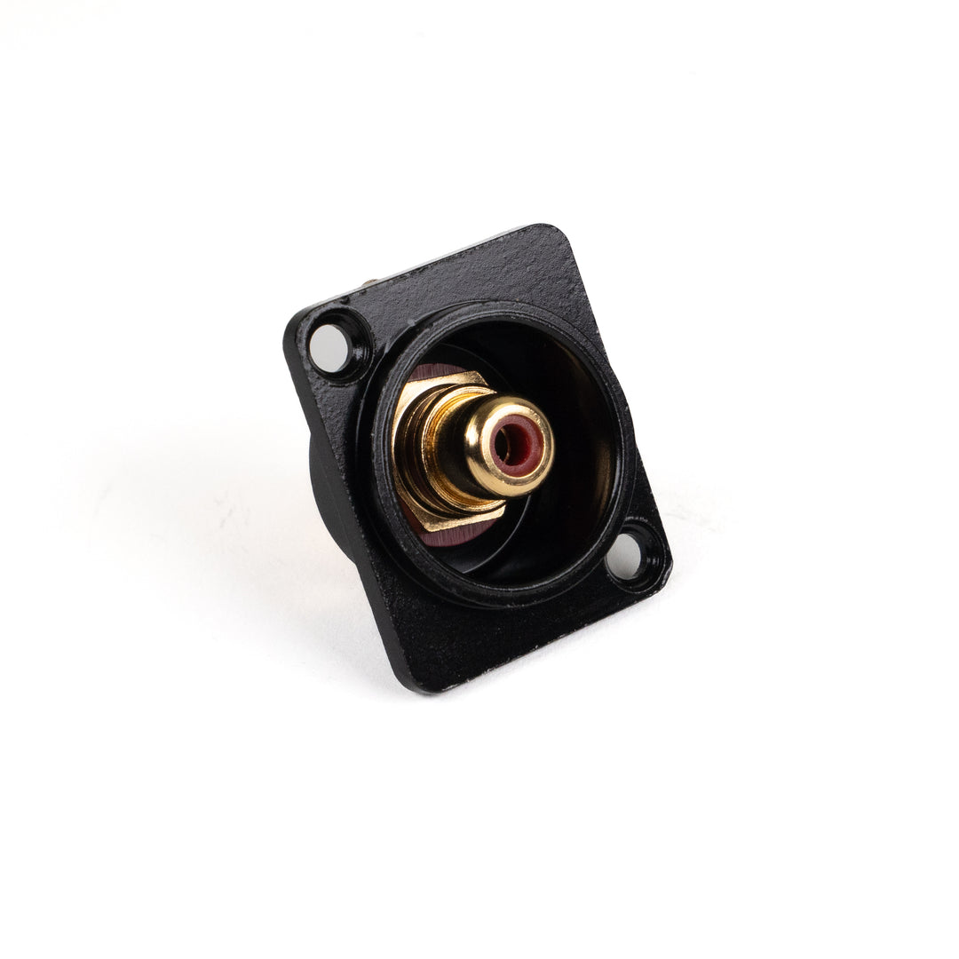 Perfex RCA Phono Female Chassis Stecker (Rot, Schwarz)