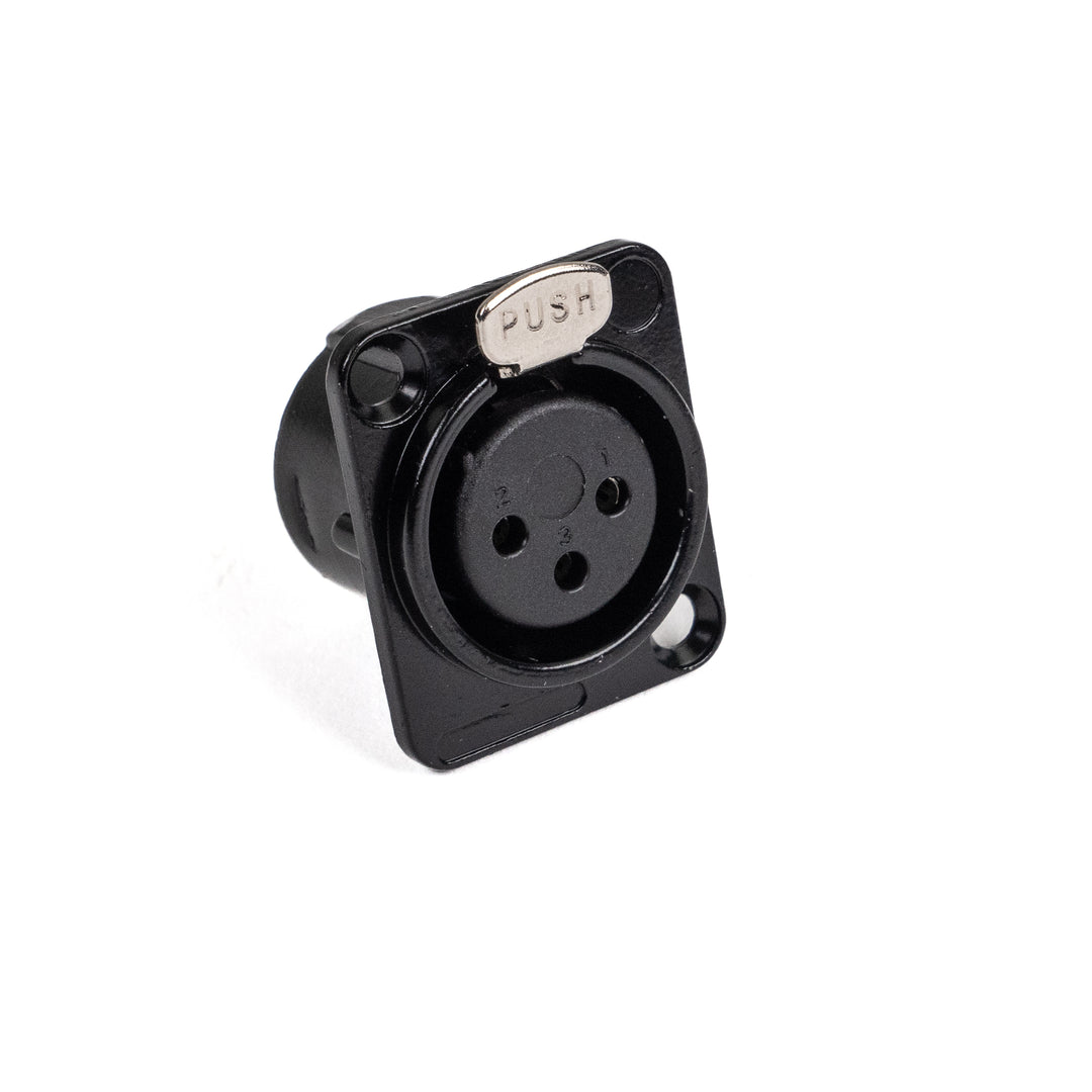Perfex XLR Female Chassis Stecker (Schwarz)