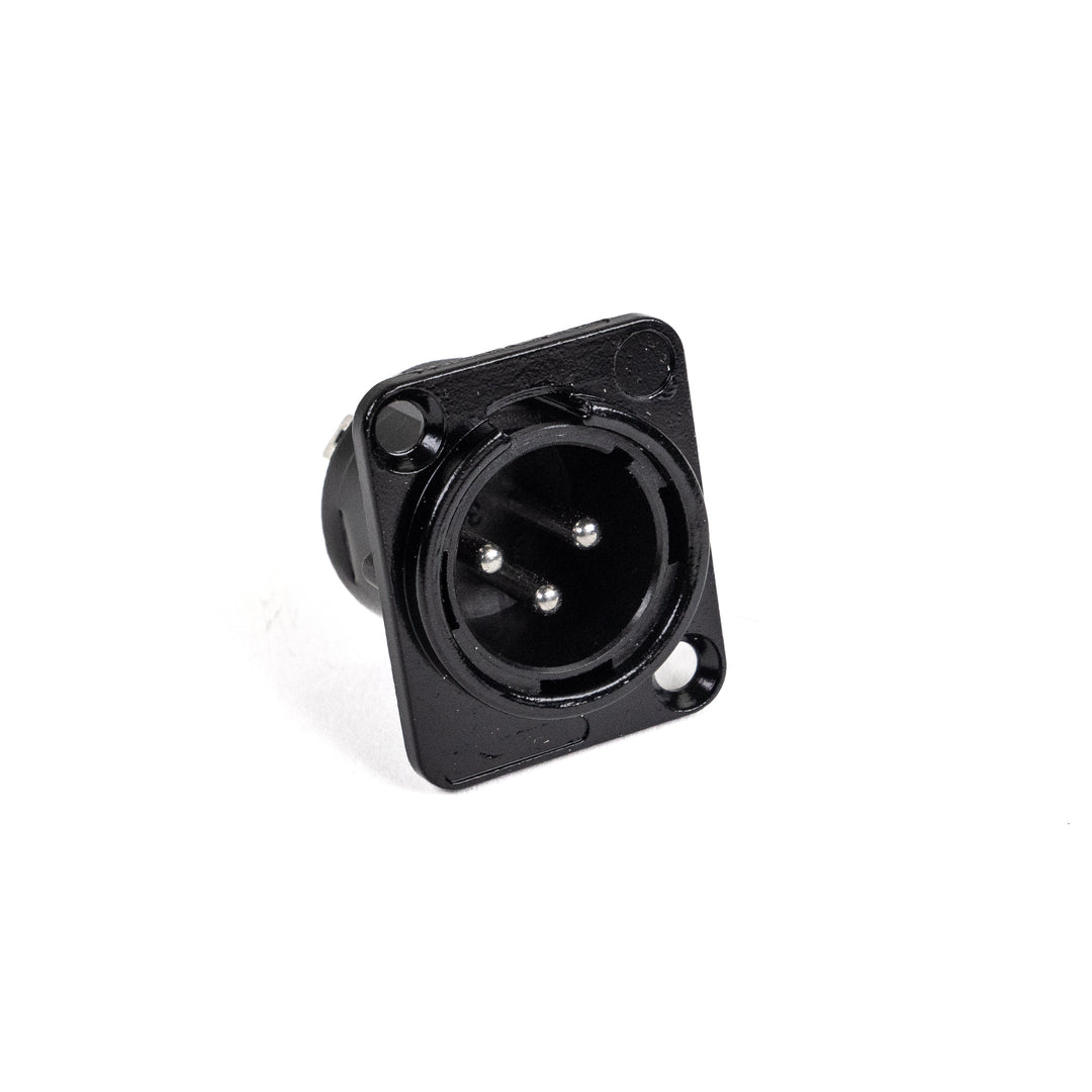 Perfex XLR Male Chassis Stecker (Schwarz)