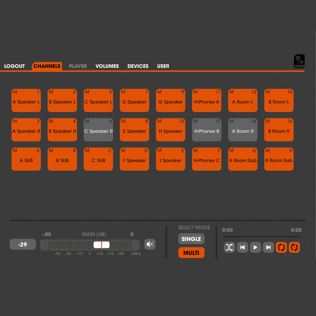 Palmer Grand Audition MKII - 24-Kanal Lautsprecherumschaltsystem