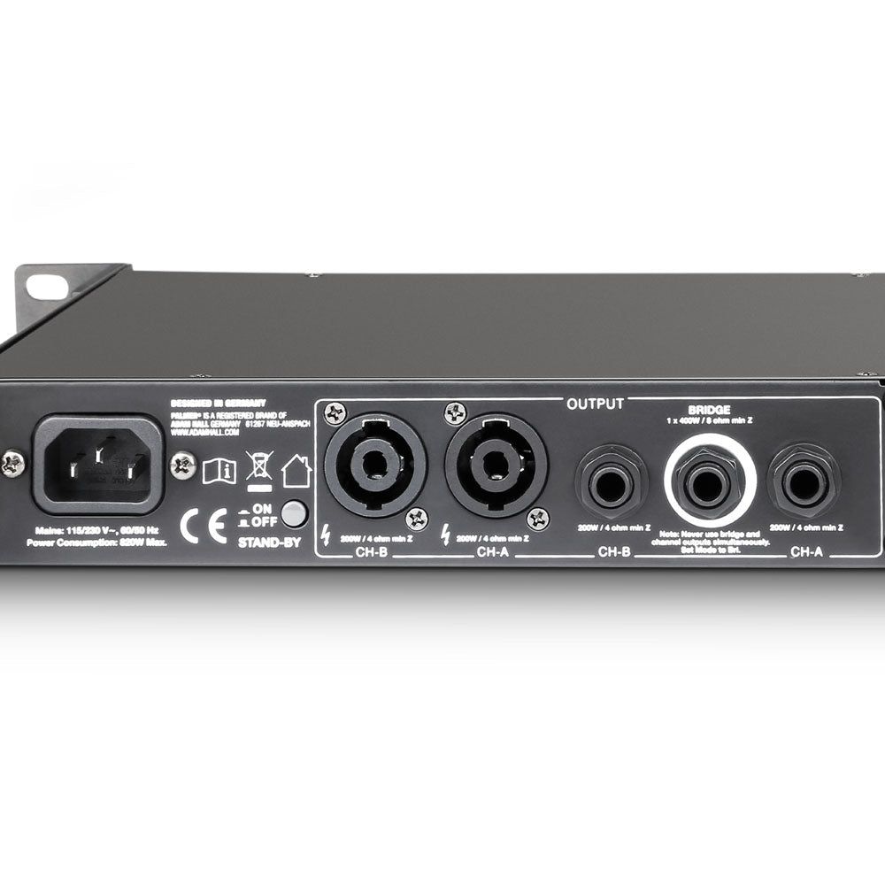 Palmer MACHT 402 - 19" Stereo-Endstufenverstärker für Gitarren