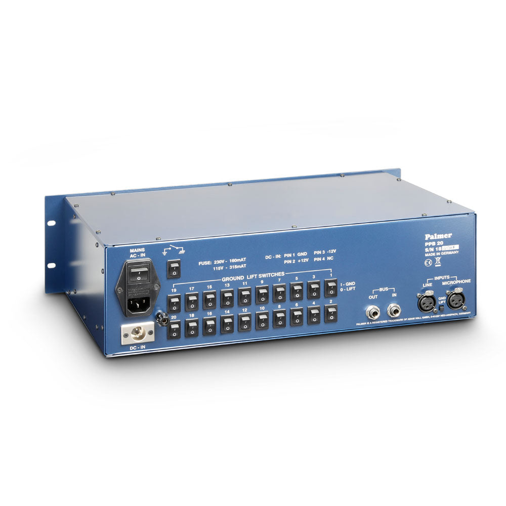 Palmer PB 20 – Press-Patchbox mit 20 Kanälen