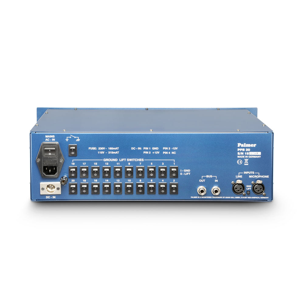 Palmer PB 20 – Press-Patchbox mit 20 Kanälen