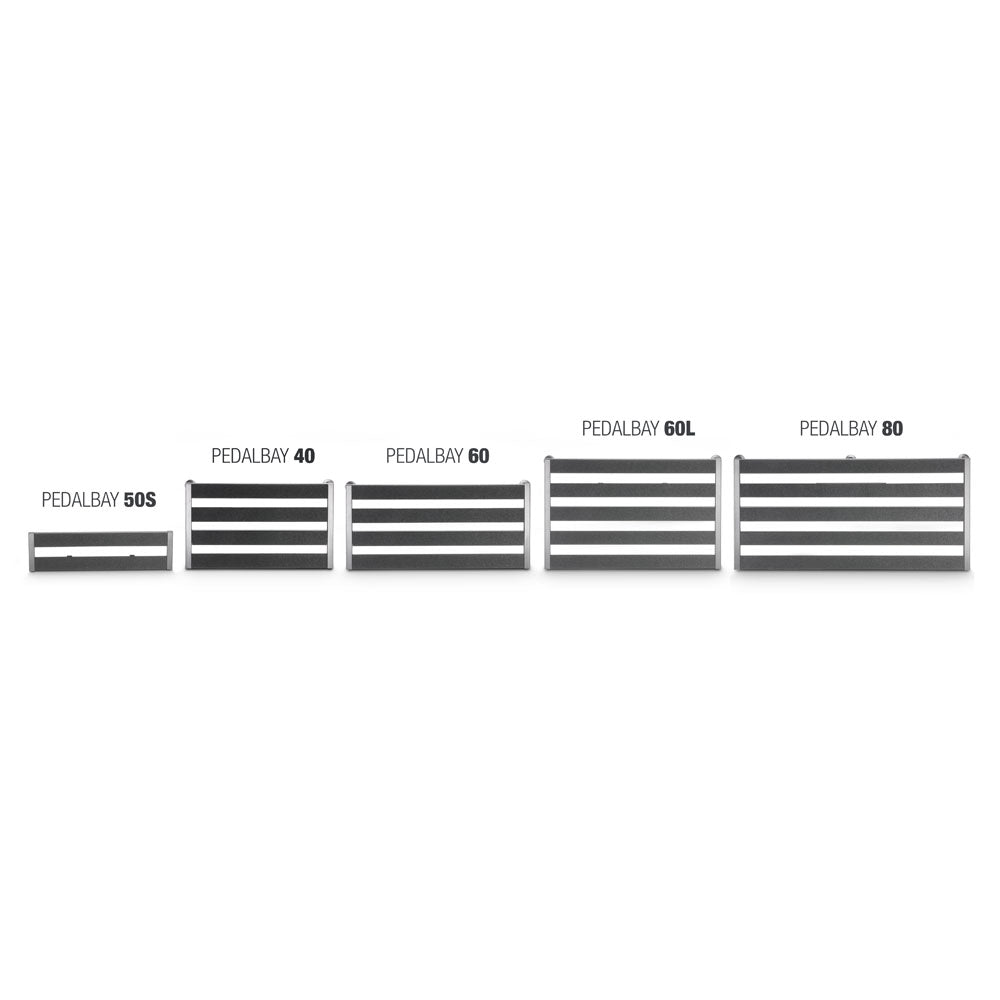 Palmer PEDALBAY® 60 L - Leichtes, verstellbares Pedalboard mit schützendem Softcase, 60 cm