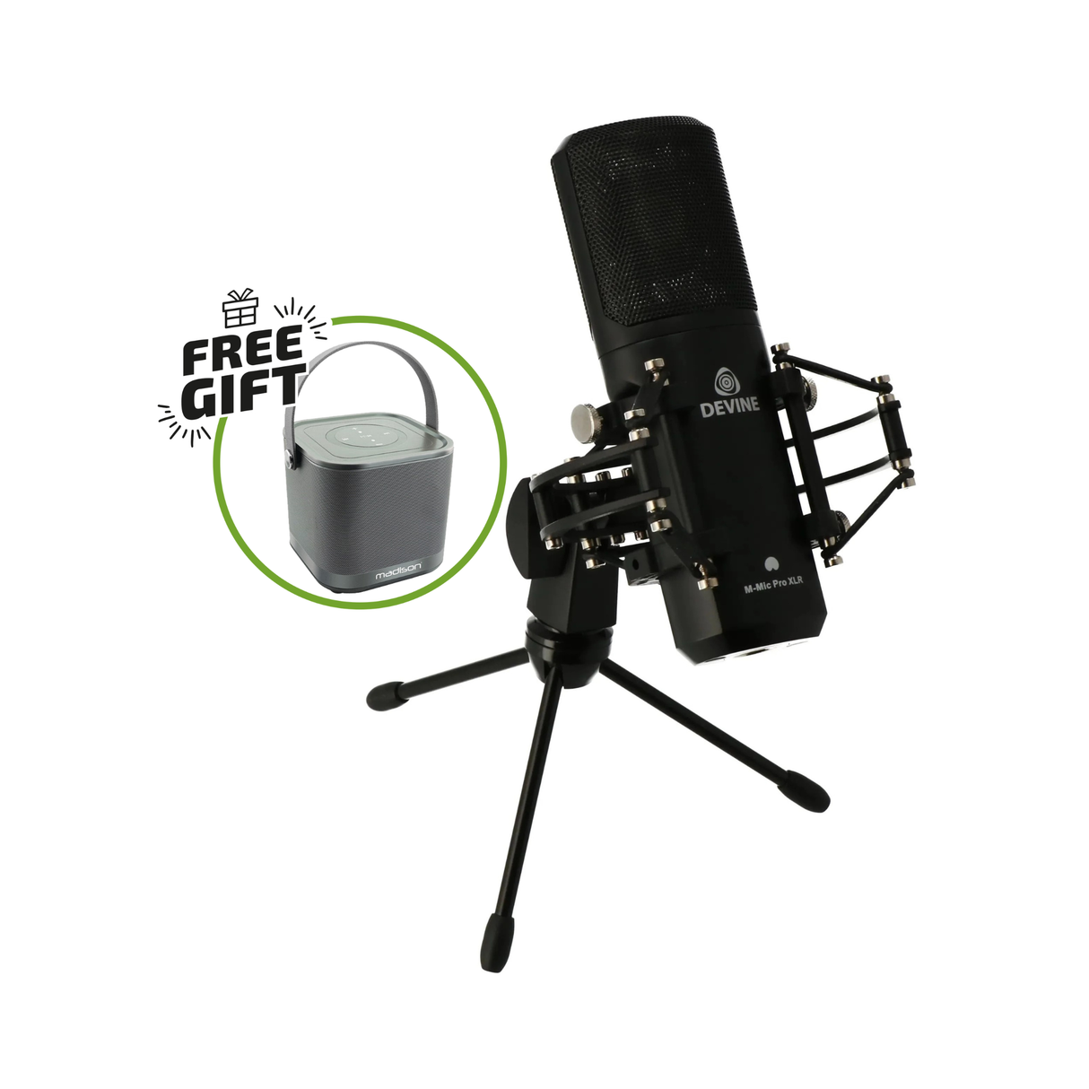 Devine M-Mic PRO XLR Kondensatormikrofon (Schwarz)