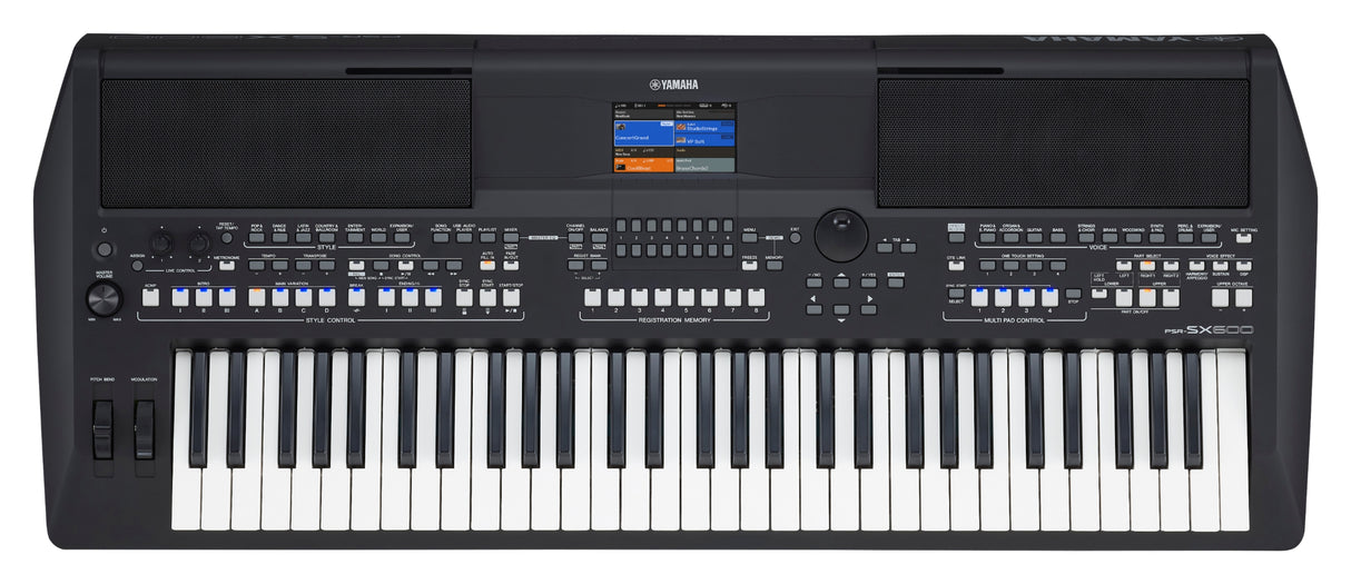Yamaha PSR-SX600 Keyboard (Schwarz)