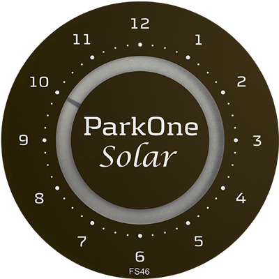 ParkOne Solar Parkuhr, Schwarz