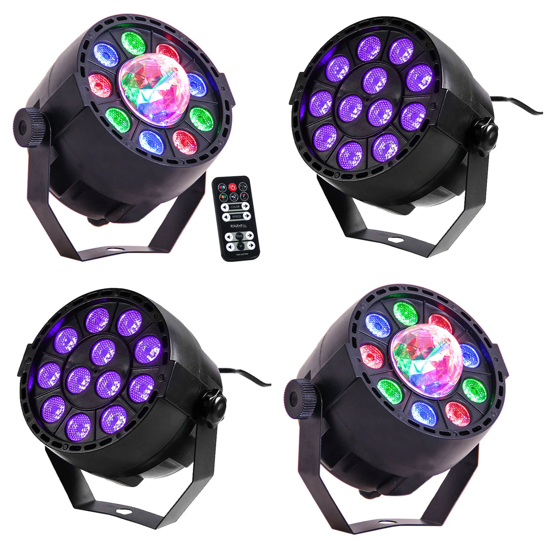 Partypack UV LED + Diskolicht