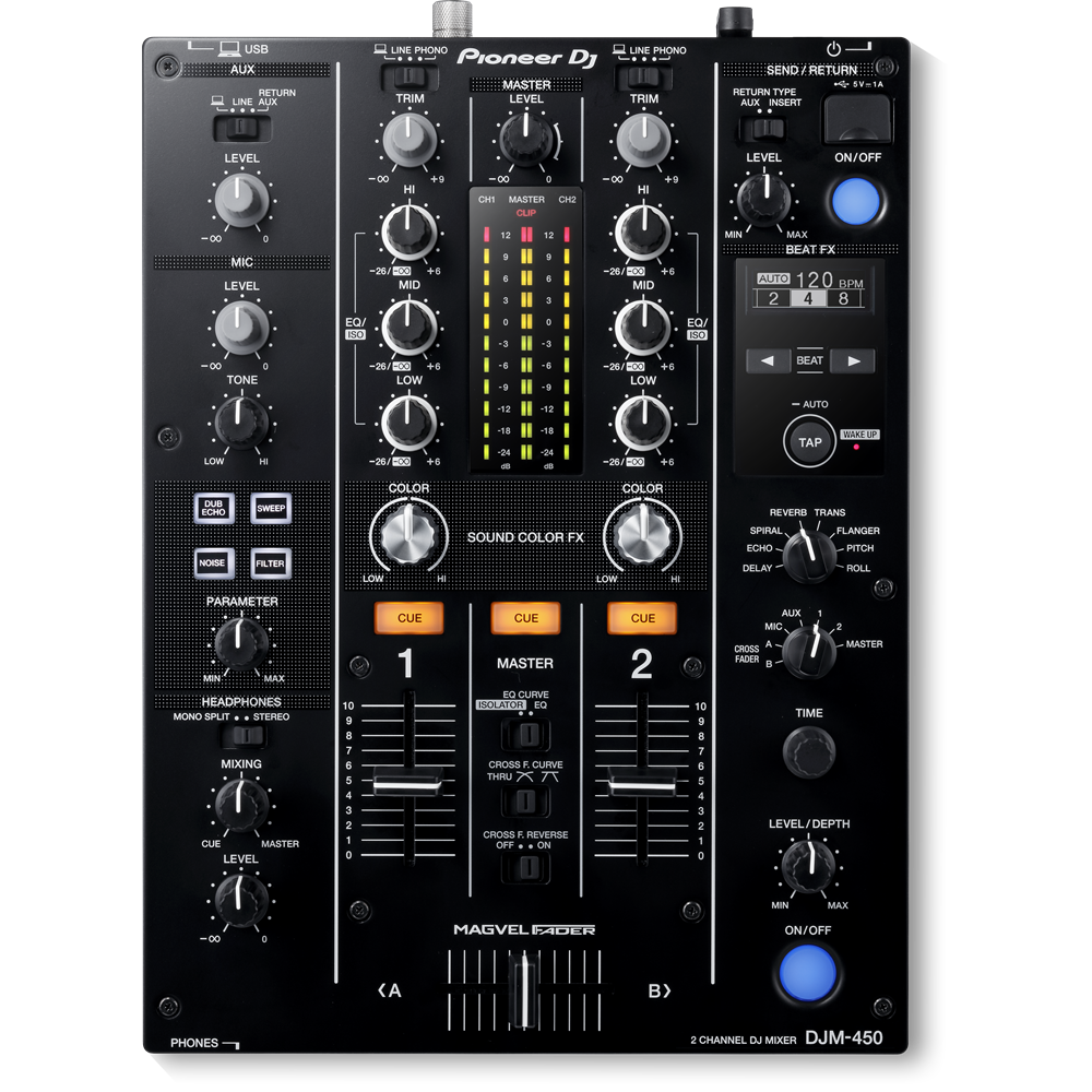 Pioneer DJ DJM-450 + PLX-1000 Paket