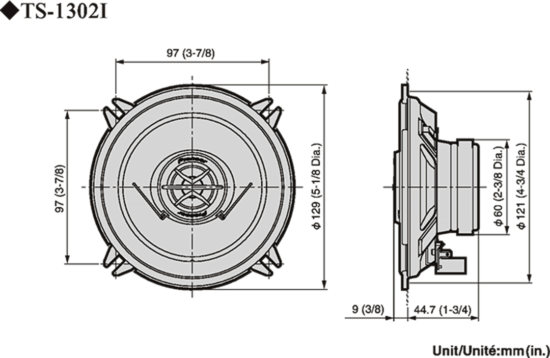 Pioneer TS-1302i Autolautsprecher (13cm, 5,25")