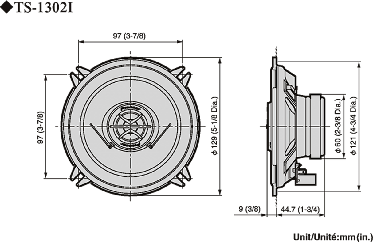 Pioneer TS-1302i Autolautsprecher (13cm, 5,25")