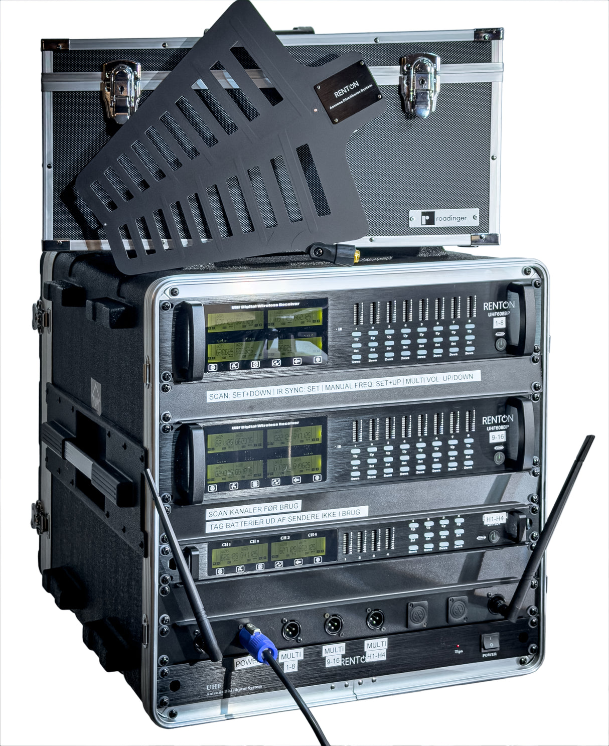 Renton Rack Wireless Combo System (8 Handgeräte + 8 Headsets)