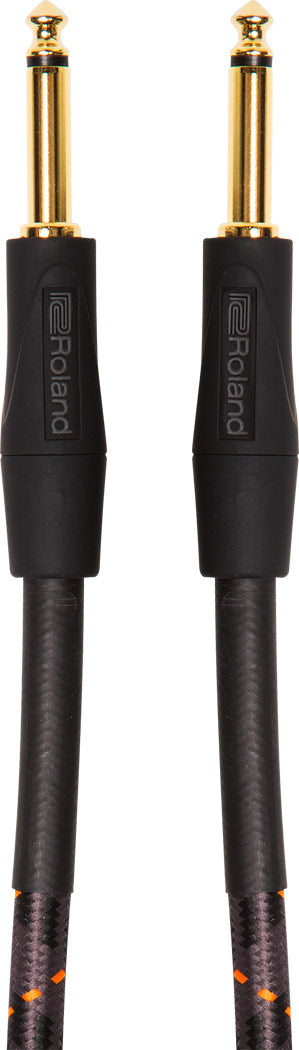 Roland "GOLD" Instrument cable 6.3mm Jack mono for 6.3mm Jack mono
