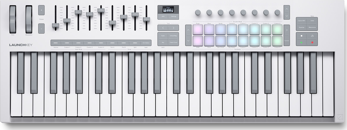 Novation Launchkey 49 MK4 MIDI-Keyboard (Weiß)