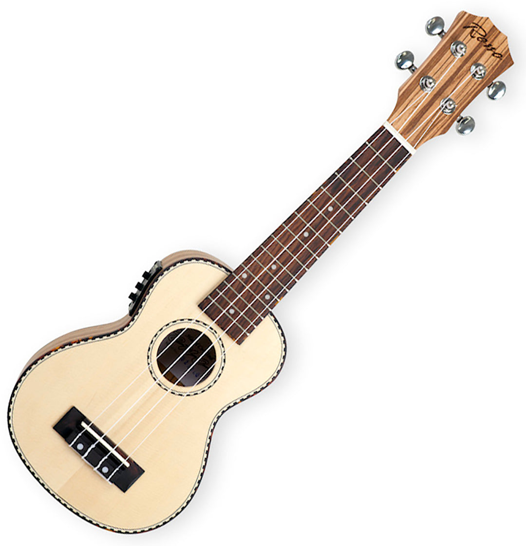 Reno RU210E Sopran Ukulele m. Pickup und Tuner (Natur)